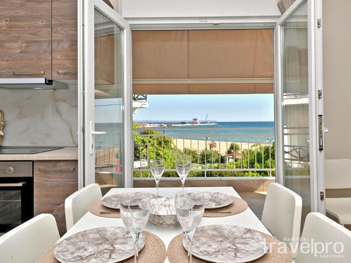 Sabbia Apartments Seafront By Rentalspro Services - Nea Moudania Halkidiki Exteriör bild